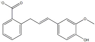 松柏醇苯甲酸酯,,结构式