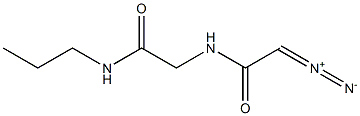 ACETAMIDE,2-((DIAZOACETYL)AMINO)-N-PROPYL- Struktur
