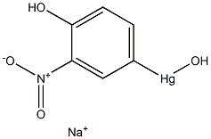 MERCURY,HYDROXY(4-HYDROXY-3-NITROPHENYL)-,MONOSODIUMSALT 结构式