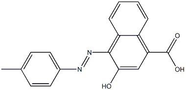 4-(PARA-TOLYLAZO)-3-HYDROXY-NAPHTHOICACID Struktur