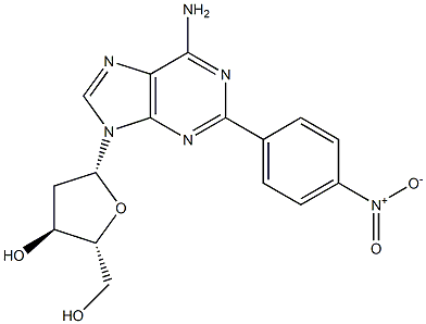 2-(PARA-NITROPHENYL)-2'-DEOXYADENOSINE Struktur
