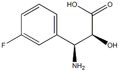 (2S,3S)-3-Amino-3-(3-fluoro-phenyl)-2-hydroxy-propanoic acid Structure