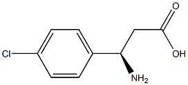 (R)-3-Amino-3-(4-chloro-phenyl)-propanoic acid Struktur