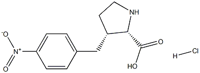 (R)-gamma-(4-nitro-benzyl)-L-proline hydrochloride Struktur