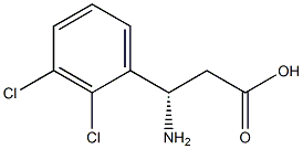 (S)-3-Amino-3-(2,3-dichloro-phenyl)-propanoic acid Struktur