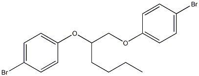 1,2-BIS-(P-BROMOPHENOXY)HEXANE Structure