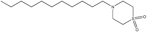 4-undecyl-1,4-thiazinane 1,1-dioxide Struktur