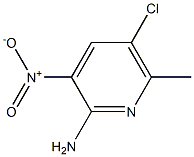 2-Amino-5-chloro-3-nitro-6-picoline Struktur