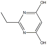 2-Ethyl-4,6-dihydroxypyrimidine Struktur