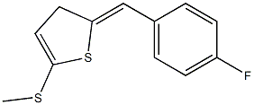 2-(4-Fluorobenzylidene)-5-(methylthio)thiophen- Structure