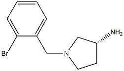 (3R)-1-(2-bromobenzyl)pyrrolidin-3-amine Struktur
