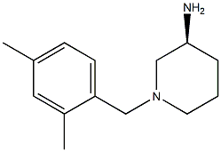 (3S)-1-(2,4-dimethylbenzyl)piperidin-3-amine Struktur