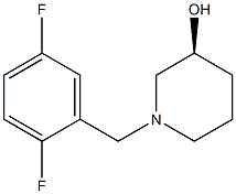 (3S)-1-(2,5-difluorobenzyl)piperidin-3-ol Struktur