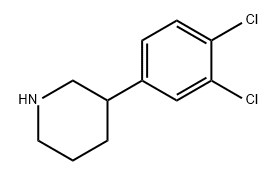 3-(3,4-dichlorophenyl)piperidine Structure