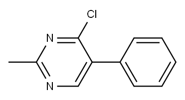 4-chloro-2-methyl-5-phenylpyrimidine Structure