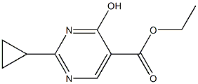 ethyl 2-cyclopropyl-4-hydroxypyrimidine-5-carboxylate Structure
