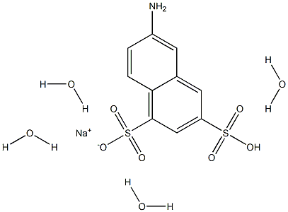6-AMINO-1,3-NAPHTHALENEDISULFONIC ACID MONOSODIUM SALT TETRAHYDRATE Structure