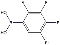 5-Bromo-2,3,4-Trifluorophenylboronic acid 结构式