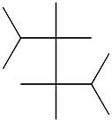2,3,3,4,4,5-hexamethylhexane Structure