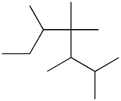 2,3,4,4,5-pentamethylheptane Struktur
