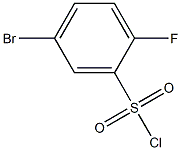 5-溴-2-氟苯磺酰氯, , 结构式