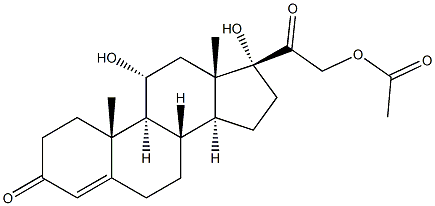 HYDROCORTISONE ACETATE MICRONISED STERILE Structure