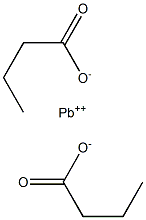 丁酸鉛(II), , 结构式