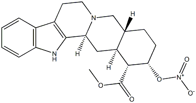 育亨賓硝酸鹽, , 结构式