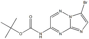 tert-butyl7-bromoimidazo[1,2-b][1,2,4]triazin-3-ylcarbamate Structure