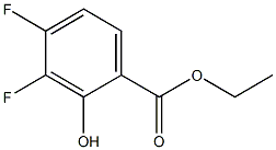 3,4-DIFLUORO-2-HYDROXYBENZOIC ACID ETHYL ESTER Structure