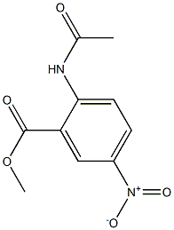 2-ACETAMIDO-5-NITROBENZOIC ACID METHYL ESTER Struktur