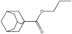 PROPYL ADAMANTAN-1-CARBOXYLATE 化学構造式