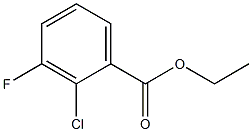 2-CHLORO-3-FLUOROBENZOIC ACID ETHYL ESTER Struktur
