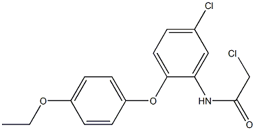 2-CHLORO-N-[5-CHLORO-2-(4-ETHOXYPHENOXY)PHENYL]ACETAMIDE 化学構造式