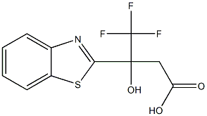 3-(1,3-BENZOTHIAZOL-2-YL)-4,4,4-TRIFLUORO-3-HYDROXYBUTANOIC ACID Structure
