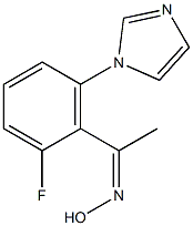1-[2-FLUORO-6-(1H-IMIDAZOL-1-YL)PHENYL]ETHANONE OXIME Structure