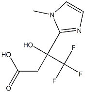 4,4,4-TRIFLUORO-3-HYDROXY-3-(1-METHYL-1H-IMIDAZOL-2-YL)BUTANOIC ACID Structure