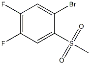 1-BROMO-4,5-DIFLUORO-2-METHYLSULFONYLBENZENE Structure