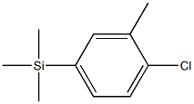 1-(TRIMETHYLSILYL)-4-CHLORO-3-METHYLBENZENE 96% Struktur