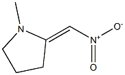 (2E)-1-METHYL-2-(NITROMETHYLENE)PYRROLIDINE Structure