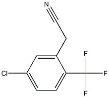 5-氯-2-(三氟甲基)苯基乙腈,,结构式