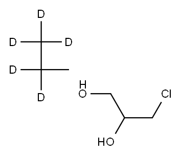 3-CHLORO-1,2-PROPANEDIOL (PROPANE-D5, 98%) Structure