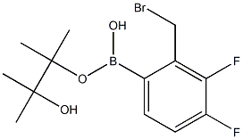 3,4-DIFLUORO-2-(BROMOMETHYL)PHENYL BORONIC ACID PINACOL ESTER 结构式
