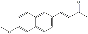 1-(6-メトキシ-2-ナフチル)-1-ブテン-3-オン 化学構造式