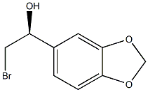 (1S)-1-(1,3-BENZODIOXOL-5-YL)-2-BROMOETHANOL Struktur