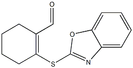 2-(1,3-BENZOXAZOL-2-YLTHIO)CYCLOHEX-1-ENE-1-CARBALDEHYDE 化学構造式
