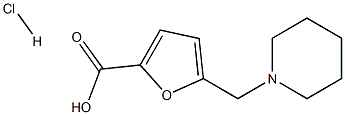 5-PIPERIDIN-1-YLMETHYL-FURAN-2-CARBOXYLIC ACIDHYDROCHLORIDE Structure