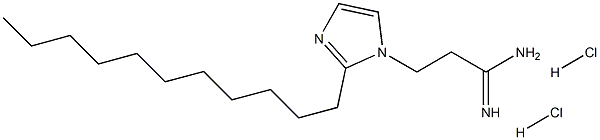 3-(2-Undecyl-imidazol-1-yl)-propionamidine 2HCl Struktur