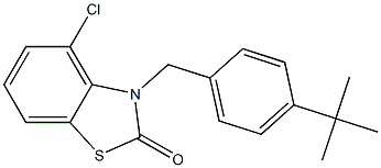 3-(4-TERT-BUTYLBENZYL)-4-CHLOROBENZO[D]THIAZOL-2(3H)-ONE Struktur