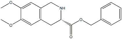 (S)-BENZYL 6,7-DIMETHOXY-1,2,3,4-TETRAHYDROISOQUINOLINE-3-CARBOXYLATE Structure